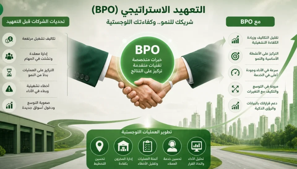 كيف يساعد التعهيد الاستراتيجي (BPO) في نمو الشركات وتطوير العمليات اللوجستية؟