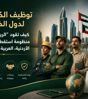 حلول تزويد القوى العاملة والأيدي العاملة الماهرة من الأردن، العالم العربي، وشرق آسيا إلى دول الخليج بكفاءة وموثوقية عالية