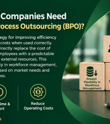 Professional team collaborating on administrative staffing and business process outsourcing solutions to enhance corporate growth with Al-Rubban Recruitment Company