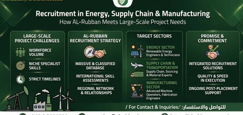Industrial, logistics, and energy sector recruitment solutions in Jordan and the GCC by Al Rubban.